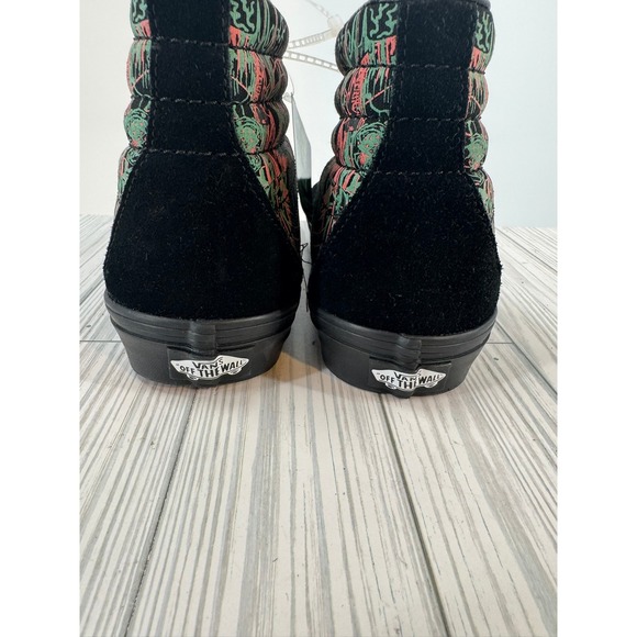 Vans Sk8 Hi Glow in the Dark Dark Omens Spider Web High Top Sneakers Women 7.5 - Picture 3 of 9